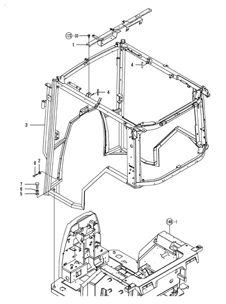 CABIN FRAME(ADD.ITEM (T80)