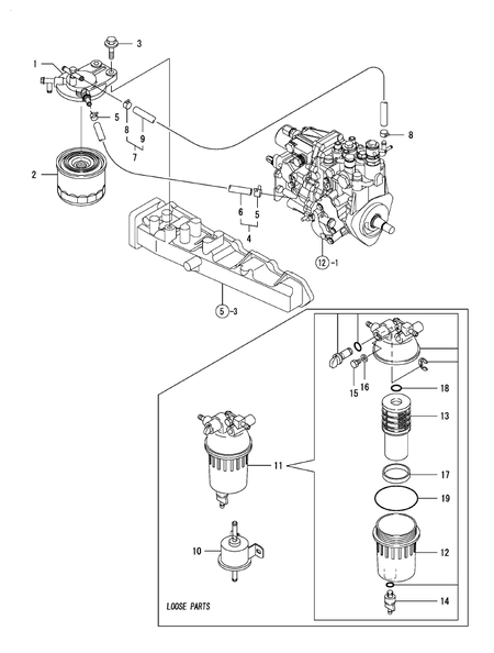 FUEL LINE (4TNV88-DSA01)