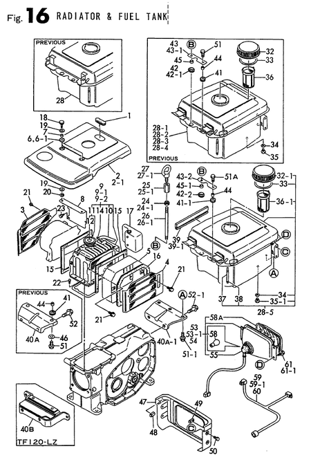 RADIATOR & FUEL TANK (TF110-E) RADIATOR & FUEL TANK (TF110-E)