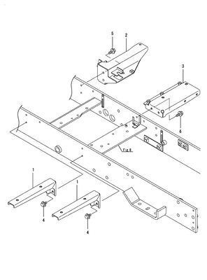 FOOTREST STAY (SC2400(YANMAR))