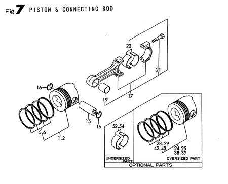 PISTON & CONNECTING ROD (TF110-H/HSK)