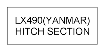 HITCH SECTION (LX490(YANMAR)) HITCH SECTION (LX490(YANMAR))