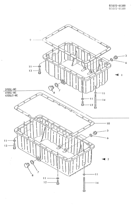 LUB. OIL SUMP (4T95LT-NC)