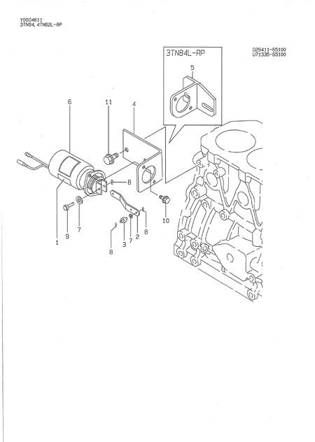 ENGINE STOP SOLENOID (4TN82L-RP)