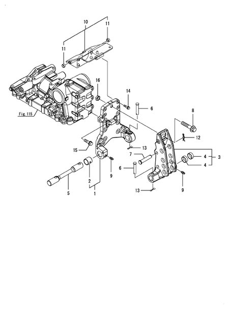 TOP LINK HINGE (YM347A-BR)