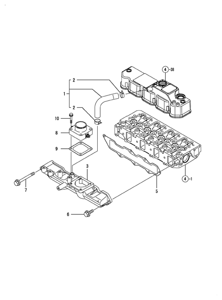 SUCTION MANIFOLD (4TNV84-KLAN) SUCTION MANIFOLD (4TNV84-KLAN)