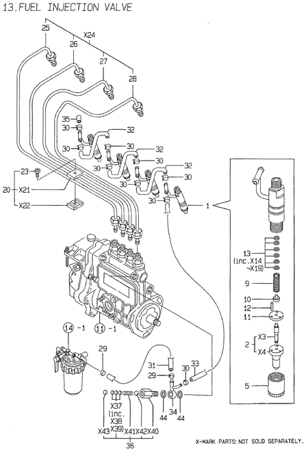 FUEL INJECTION VALVE (4TNE84-MS)