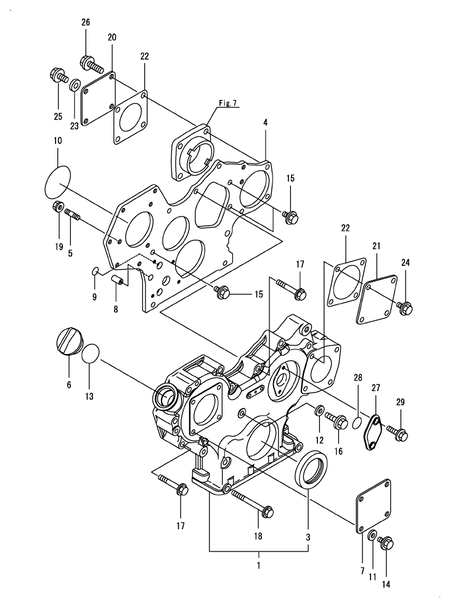 GEAR HOUSING (4TNV88-BKITL)