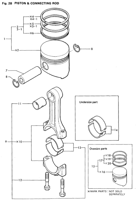 PISTON & CONNECTING ROD (2T75U-N)