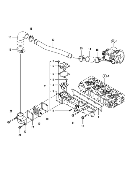 SUCTION MANIFOLD (4TNV98T-ZSLY)
