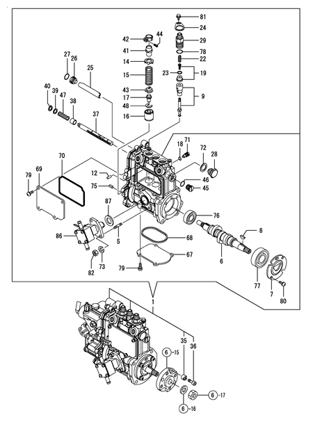 FUEL INJECTION PUMP (3TNM68-AMW)