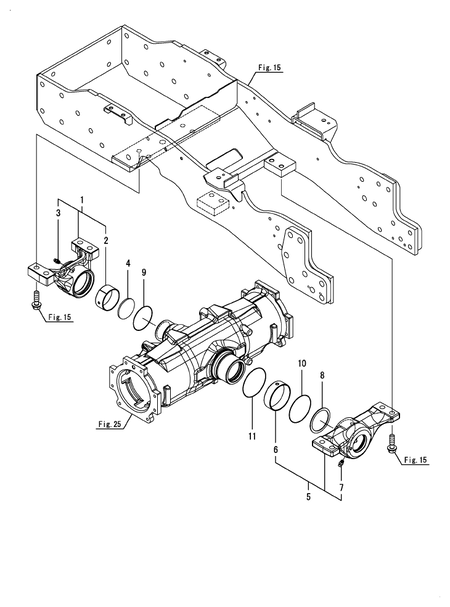 CENTER PIN SUPPORT (YT357AJ,Y(300001-) CENTER PIN SUPPORT (YT357AJ,Y(300001-)