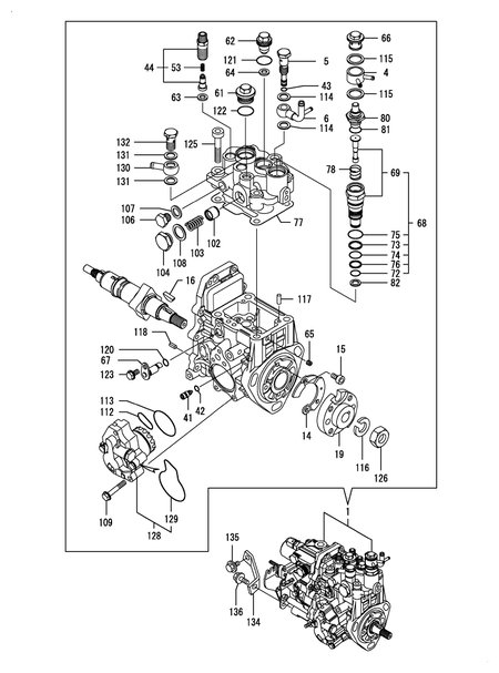 FUEL INJECTION PUMP (4TNV88-BLRG1)