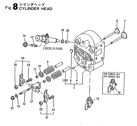 CYLINDER HEAD (TF155H-DI)