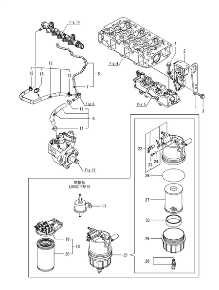 FUEL PIPE (3TNV88C-DDT) FUEL PIPE (3TNV88C-DDT)