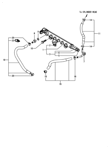 COMMON RAIL (4TN107TT-6SMU1)