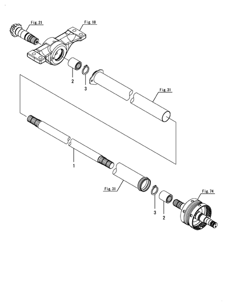 PROPELLER SHAFT (YT357AJ,Y(300001-) PROPELLER SHAFT (YT357AJ,Y(300001-)