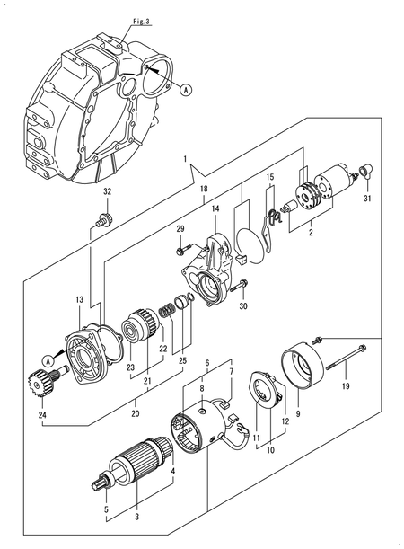 STARTER MOTOR (4TNV84T-BMDP) STARTER MOTOR (4TNV84T-BMDP)