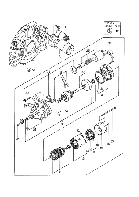 STARTING MOTOR (4TNE98-TB) STARTING MOTOR (4TNE98-TB)