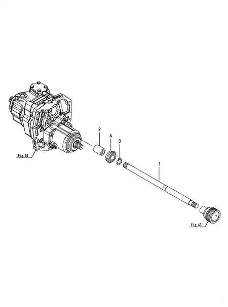 PTO DRIVE SHAFT (LX4100(YANMAR))