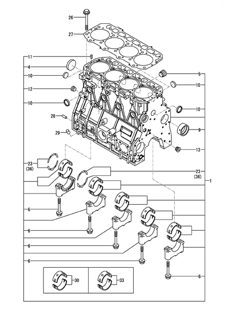 CYLINDER BLOCK (4TNV98C-XNITL)