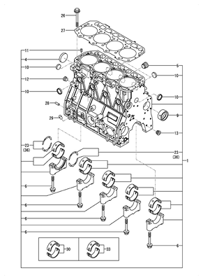 CYLINDER BLOCK (4TNV98C-XNITL)