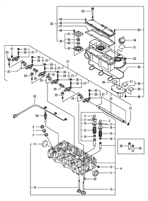 CYLINDER HEAD & BONNET (3TNV80F-NXDYA) CYLINDER HEAD & BONNET (3TNV80F-NXDYA)