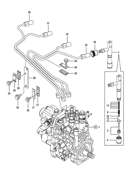 FUEL INJECTION VALVE (4TNV106T-GGE)
