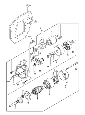 STARTING MOTOR (3TNV88-BDSA3) STARTING MOTOR (3TNV88-BDSA3)