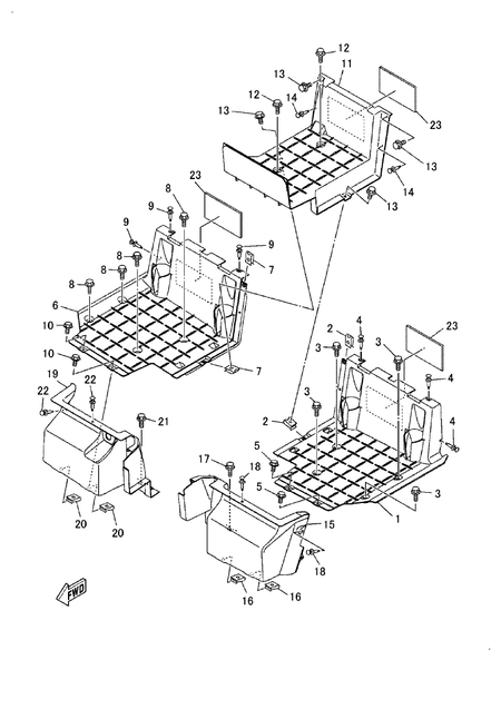 STAND & FOOTREST(2)(GMP) (YU700GMP) STAND & FOOTREST(2)(GMP) (YU700GMP)
