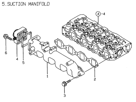 SUCTION MANIFOLD (4TNE84T-EKRV) SUCTION MANIFOLD (4TNE84T-EKRV)
