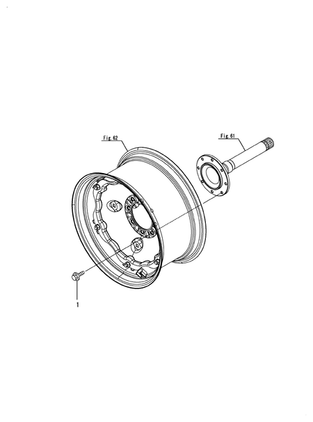 HUB BOLT (LX4100(YANMAR))