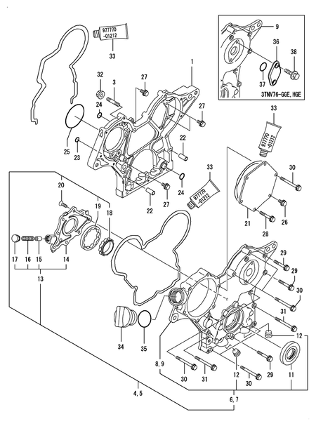 GEAR HOUSING (3TNV76-HGE)