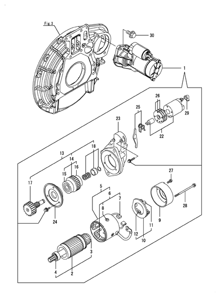 STARTER MOTOR (4TNE92-HHYF)