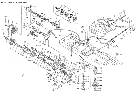 FRONT P.T.O. (NEW TYPE) (YM167D-HK)