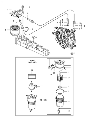 FUEL PIPE (4TNV88-BDSA) FUEL PIPE (4TNV88-BDSA)