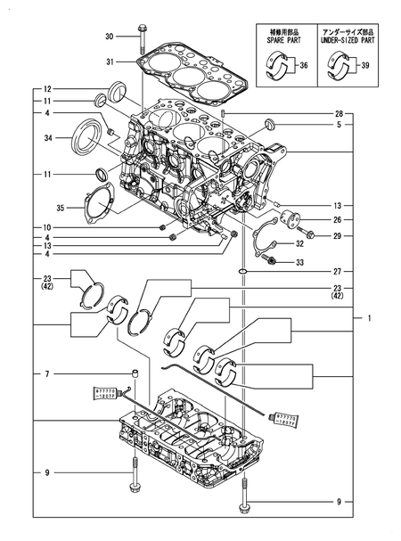 CYLINDER BLOCK (3TNM74F-NCUK)