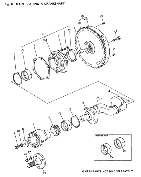 MAIN BEARING&CRANKSHAFT (2TR13A)