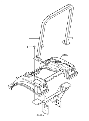 ROPS UPPER (SC2400(YANMAR))