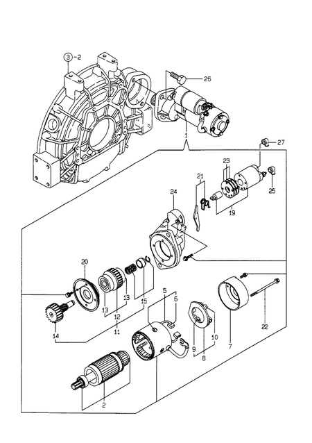 STARTING MOTOR (4TNE98-TBZ) STARTING MOTOR (4TNE98-TBZ)