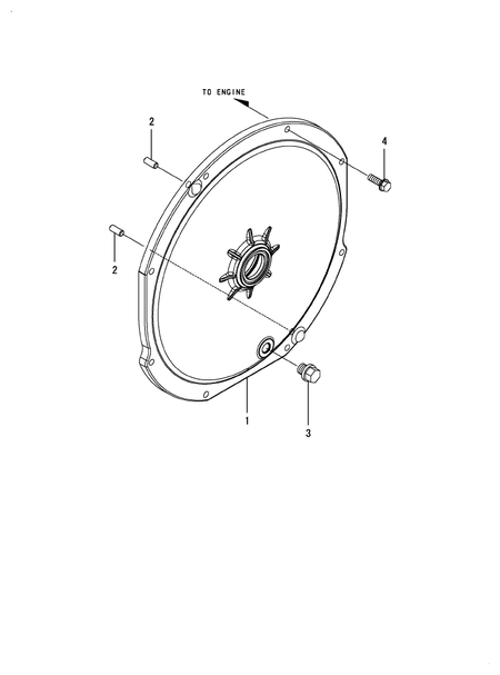 FLYWHEEL COVER (YT357AJ,Y(100001-)