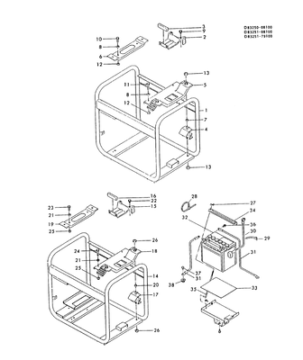 FRAME & BATTERY (DGY17/20(E) (DGY17) FRAME & BATTERY (DGY17/20(E) (DGY17)