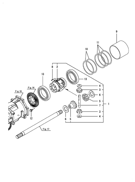 DIFFERENTIAL GEAR (LX4100(YANMAR))