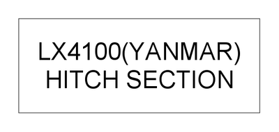 HITCH SECTION (LX4100(YANMAR)) HITCH SECTION (LX4100(YANMAR))