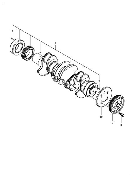CRANKSHAFT (4TN107FHT-5SMUF) CRANKSHAFT (4TN107FHT-5SMUF)