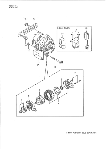 GENERATOR (4TNE98-LAN) GENERATOR (4TNE98-LAN)