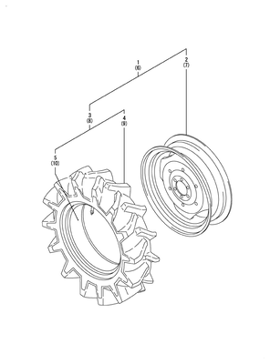 REAR WHEEL TIRE(9.5-22) (YT235Y)