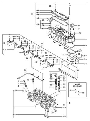 CYLINDER HEAD & BONNET (3TNM72-ASA) CYLINDER HEAD & BONNET (3TNM72-ASA)