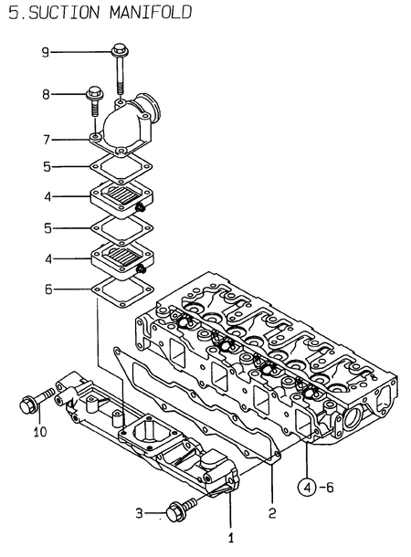 SUCTION MANIFOLD (4TNE88-EHP)