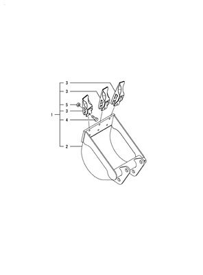 BUCKETS ,12INCH KIT (SC2450(YANMAR))